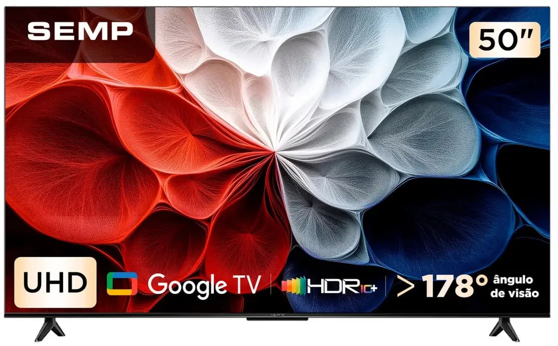 TV Semp S62 50" 4K Google TV: É Boa? Vale a Pena em 2026?